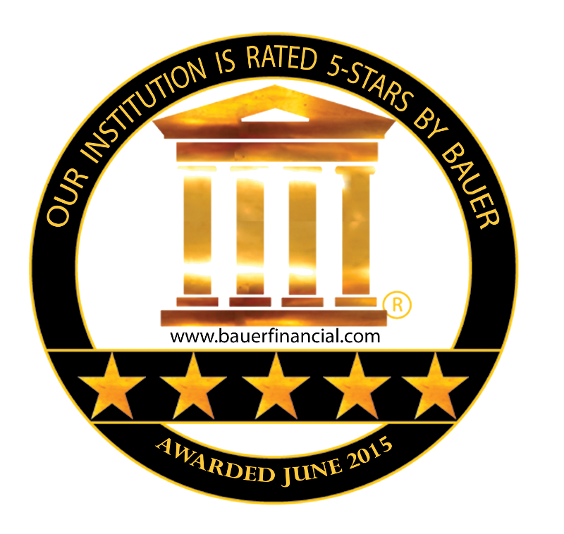 OUR INSTITUTION IS RATED 5 STARS BY BAUER - AWARDED JUNE 2015
